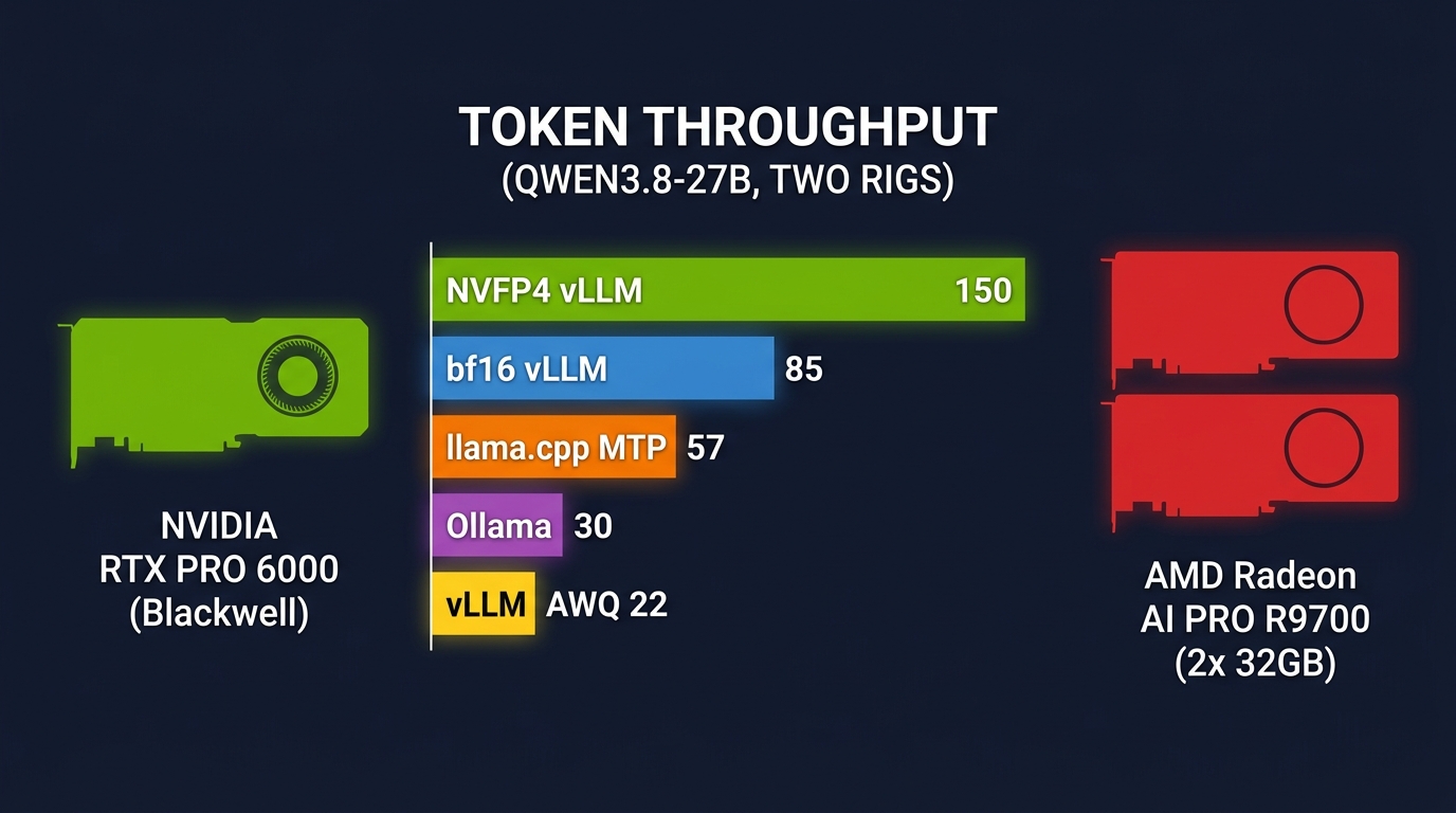 Qwen3.8-27B Two Rigs